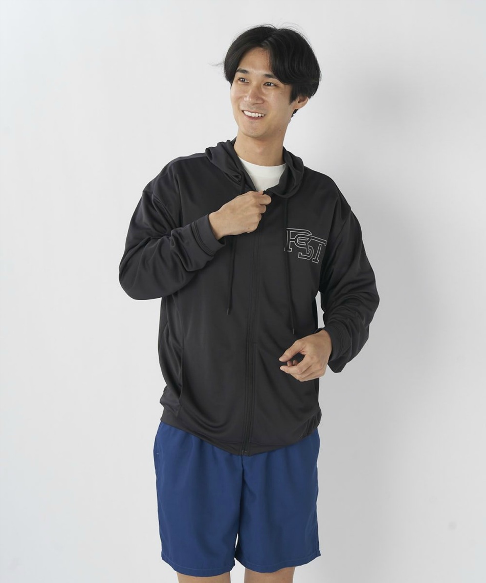 ラスティ(RUSTY) ラッシュガード 長袖 RSTバックロゴ UVメッシュ