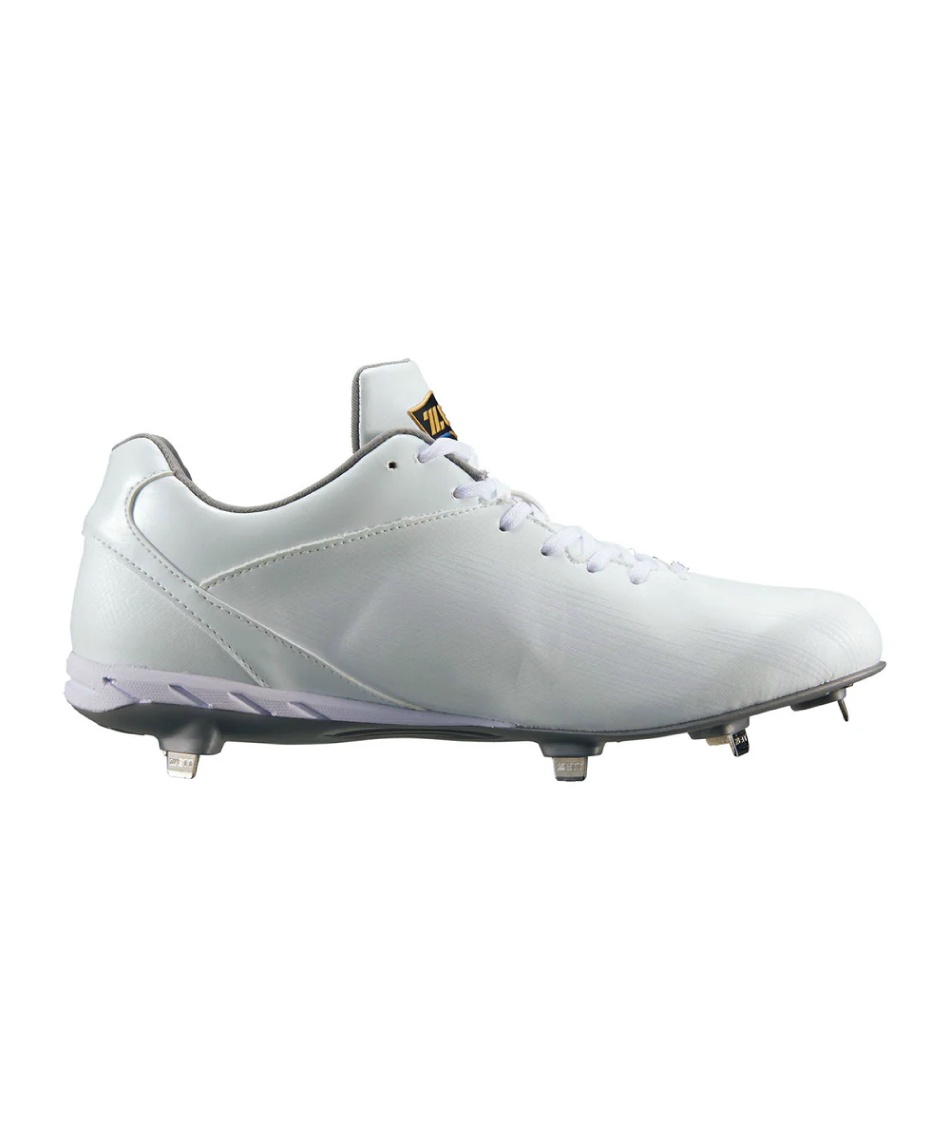 ゼット野球 メンズ 埋込みスパイク 金属 ネオステイタスWH 野球シューズ ベルクロ 白 ホワイト BSR2806WH : ゼット(ZETT) 野球 埋め込みスパイク ネオステイタスWH