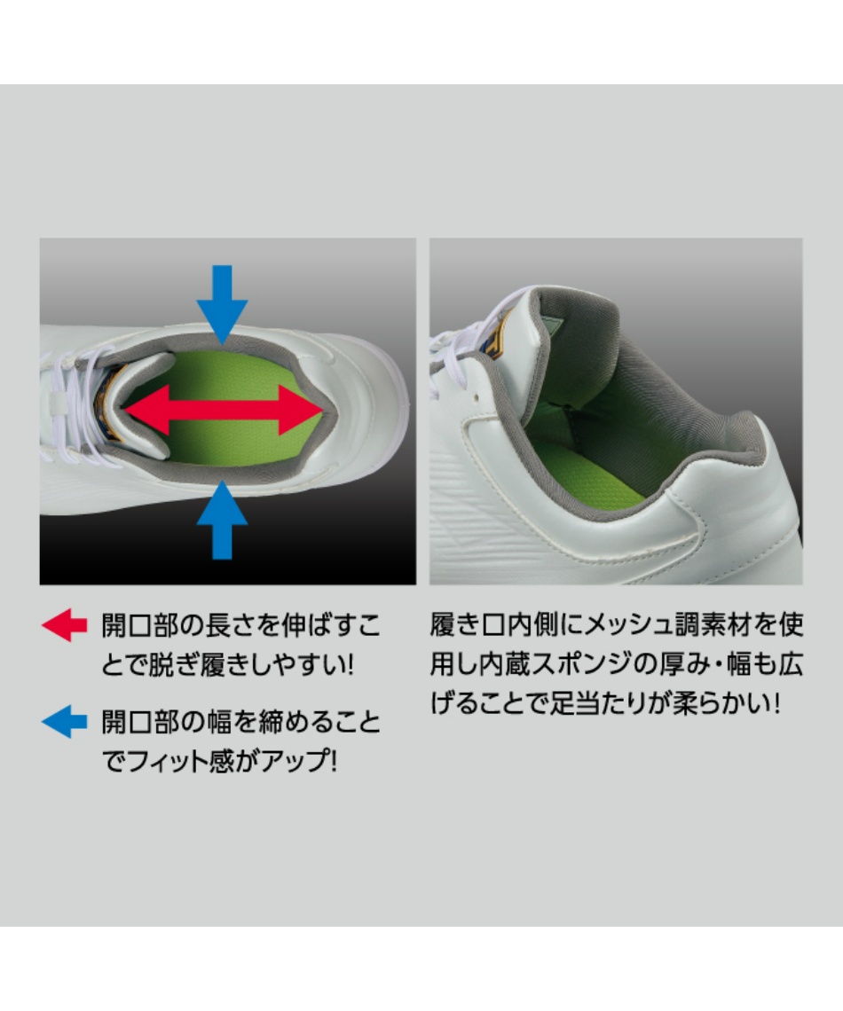 野球 金歯スパイク 埋込みスパイク ネオステイタスWH BSR2218WH