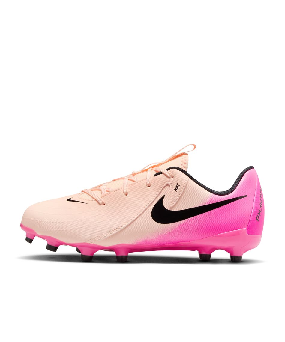 Nike サッカーシューズ ホワイト/ピンク/ブラック スパイク NIKE ナイキ ファントムGT アカデミー DF IC ジュニア(ホワイト