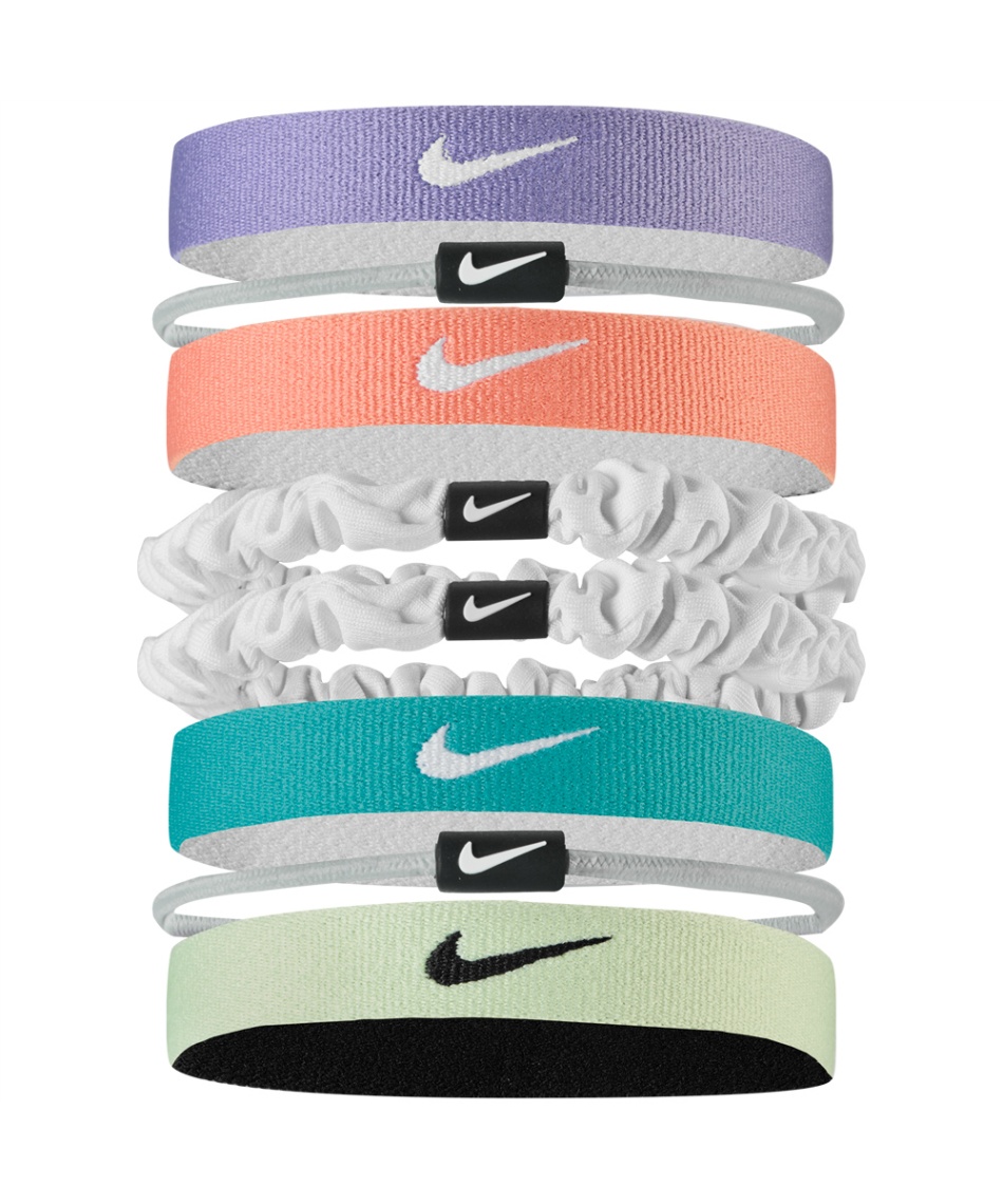 ナイキ(NIKE) ヘアバンド フレックス ミックスヘアタイ 8本パック