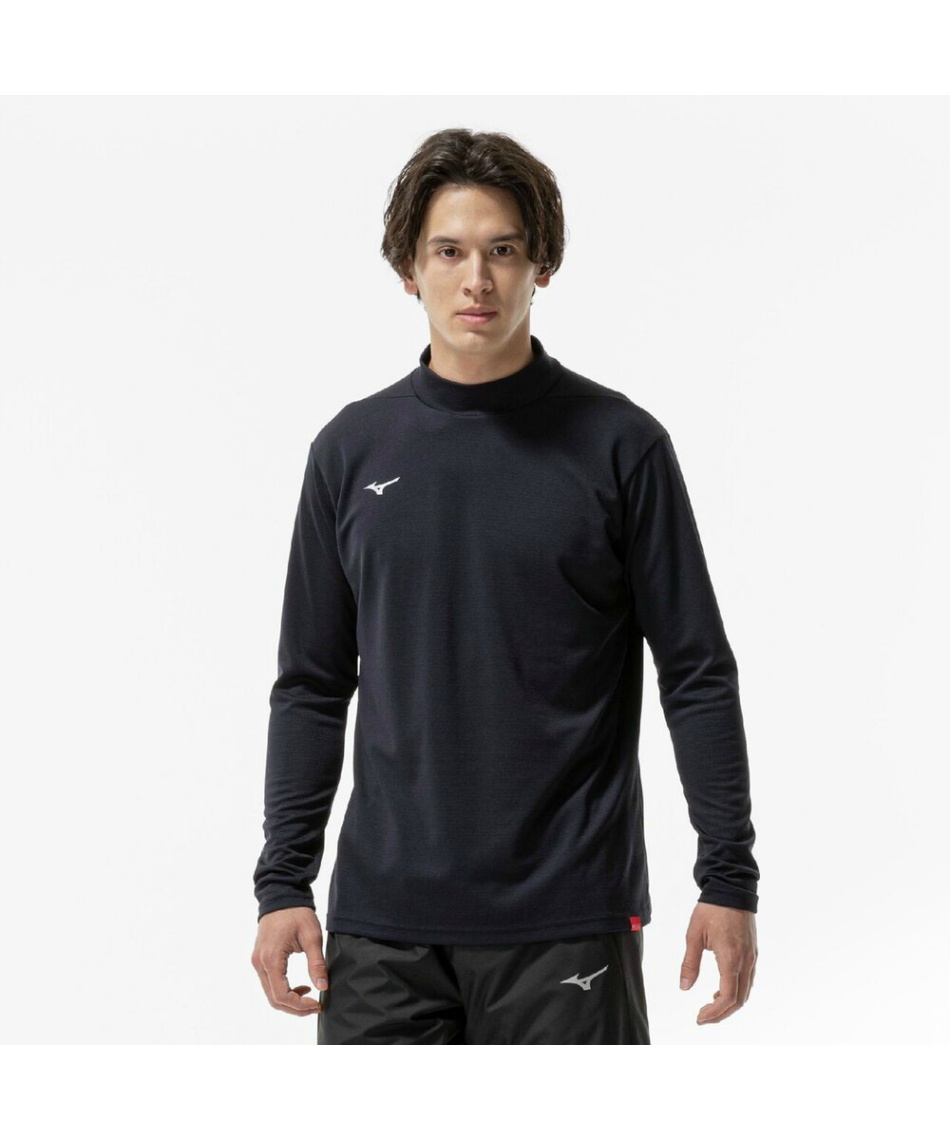 ミズノ(MIZUNO) スポーツウェア 長袖 吸湿発熱 ブレスサーモハイネック