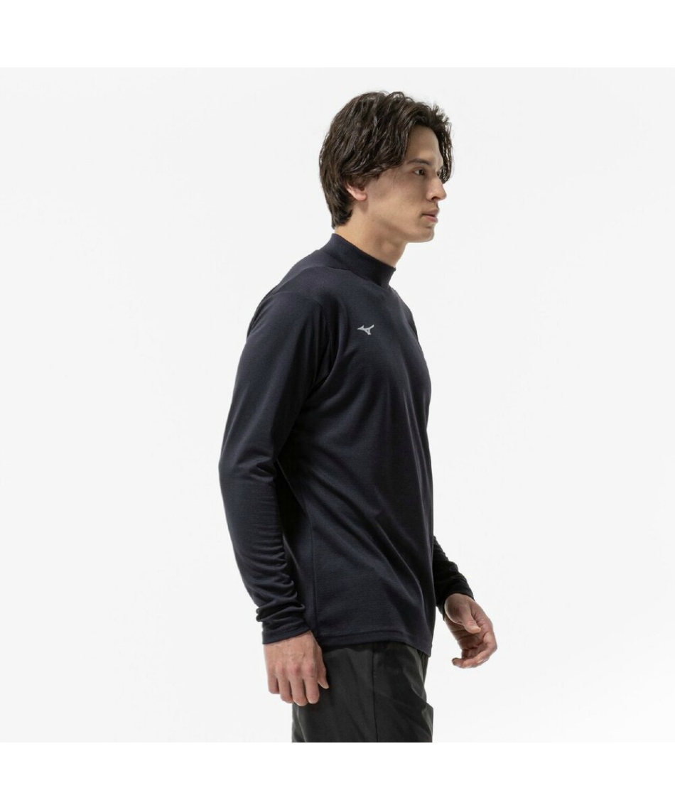 ミズノ(MIZUNO) スポーツウェア 長袖 吸湿発熱 ブレスサーモハイネック
