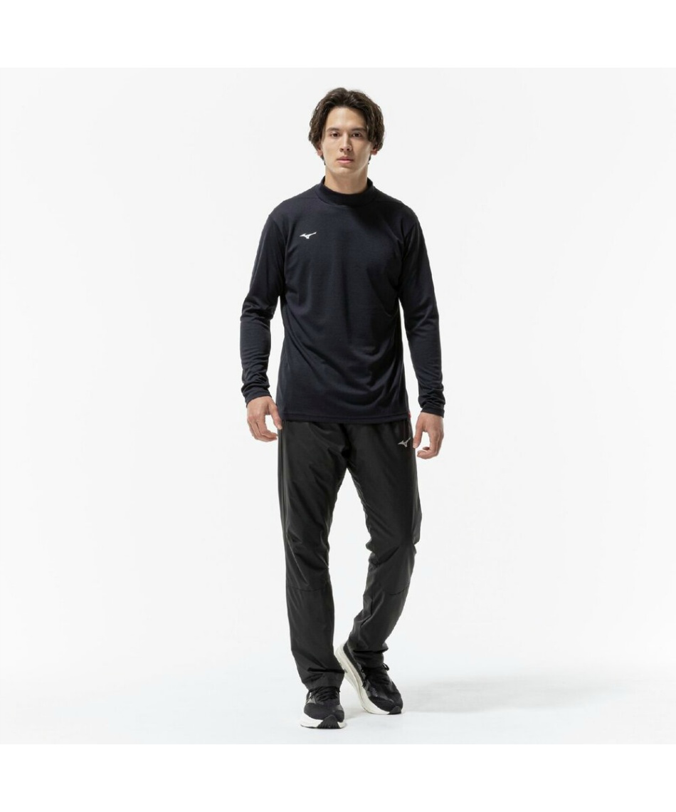 ミズノ(MIZUNO) スポーツウェア 長袖 吸湿発熱 ブレスサーモハイネック