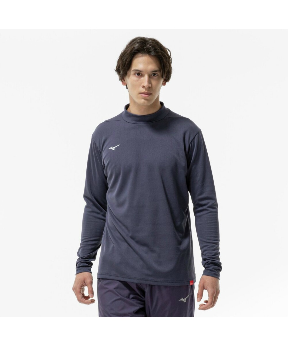 ミズノ(MIZUNO) スポーツウェア 長袖 吸湿発熱 ブレスサーモハイネック