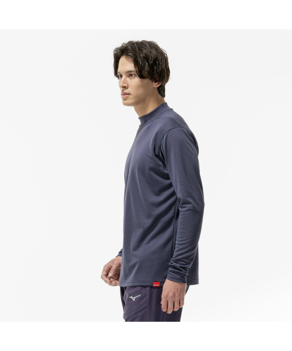 ミズノ(MIZUNO) スポーツウェア 長袖 吸湿発熱 ブレスサーモハイネック