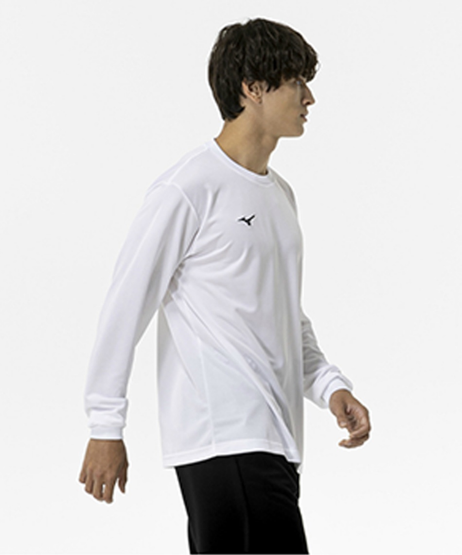 ミズノ(MIZUNO) スポーツウェア 長袖 ナビドライTシャツ 丸首 32MAC195