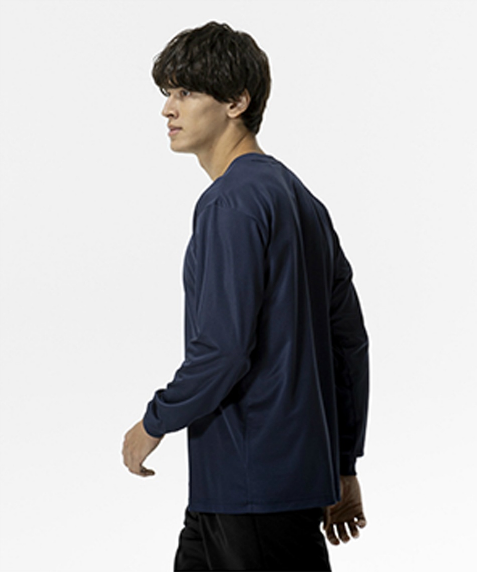 ミズノ(MIZUNO) スポーツウェア 長袖 ナビドライTシャツ 丸首 32MAC195