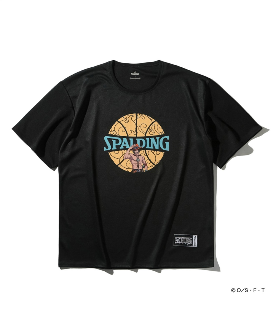 SPALDING バスケットボール Tシャツ L オレンジ　ONE PIECE スポルディング Tシャツ オレンジ L | スポーツ用品はスーパー