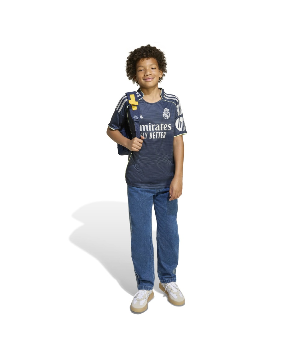 アディダス サッカーゲームシャツ ラ・リーガ レアルマドリード 銀河系軍団 中古・古着通販】adidas (アディダス) ゲームシャツ/レアル