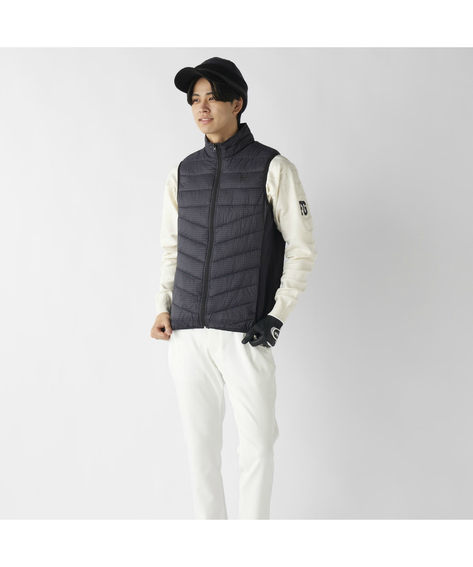 フィラ(FILA) ゴルフウェア アウターベスト 極薄ハイブリッドダウン