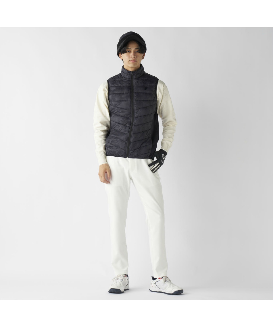 フィラ(FILA) ゴルフウェア アウターベスト 極薄ハイブリッドダウン