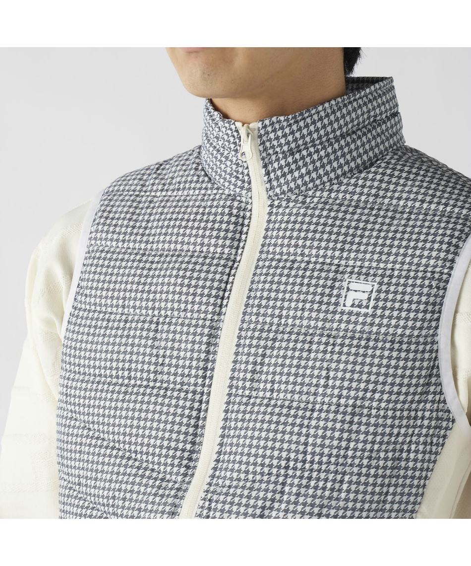 フィラ(FILA) ゴルフウェア アウターベスト 極薄ハイブリッドダウン