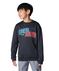 l|Cg50pt yzA_[A[}[(UNDER ARMOUR) XEFbgg[i[ UA ARMOUR FLEECE OVERLAY WORDMARK CREW 6007815-001 WjA 001 140