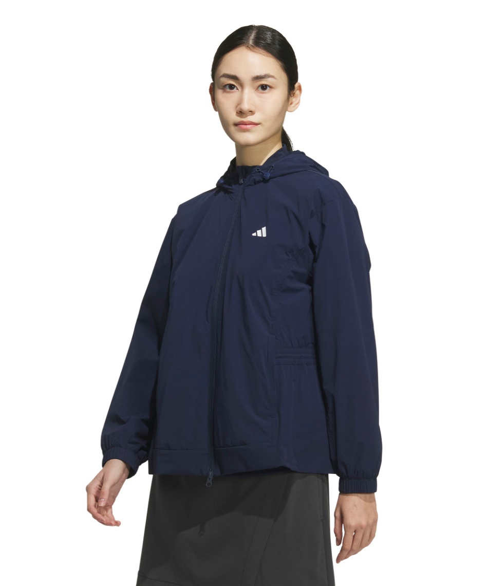 アディダス(adidas)ゴルフウェア 撥水 フルジップ フード付きウインドジャケット JWJ99-JM7180 NVY(La… アディダス(adidas) ゴルフウェア ブルゾン 撥水 フルジップフーディー