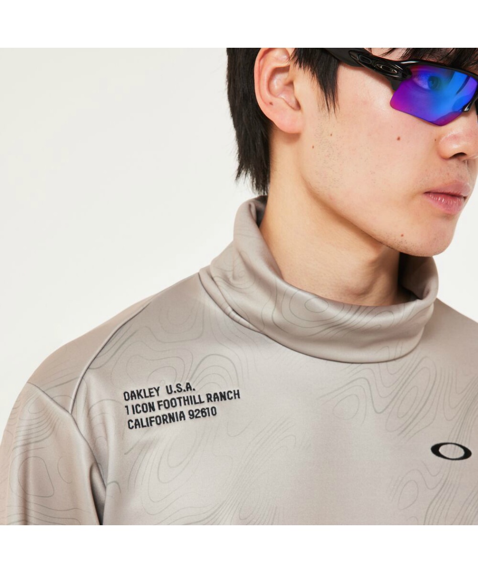 △ オークリー(OAKLEY) ゴルフウェア 長袖シャツ タートルネック長袖SH