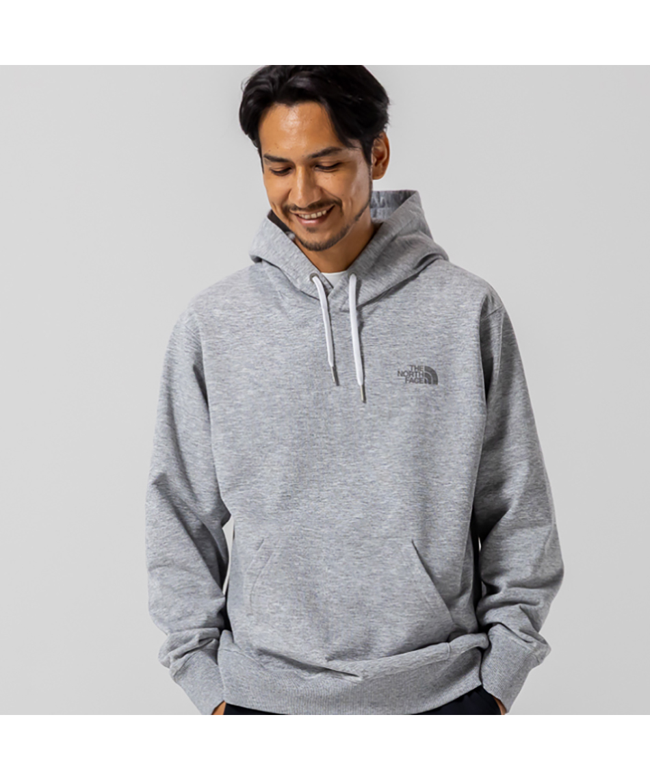   スポーツ ロゴパーカー グレー かわいい L スウェットパーカー Back Square Logo Hoodie バックスクエア