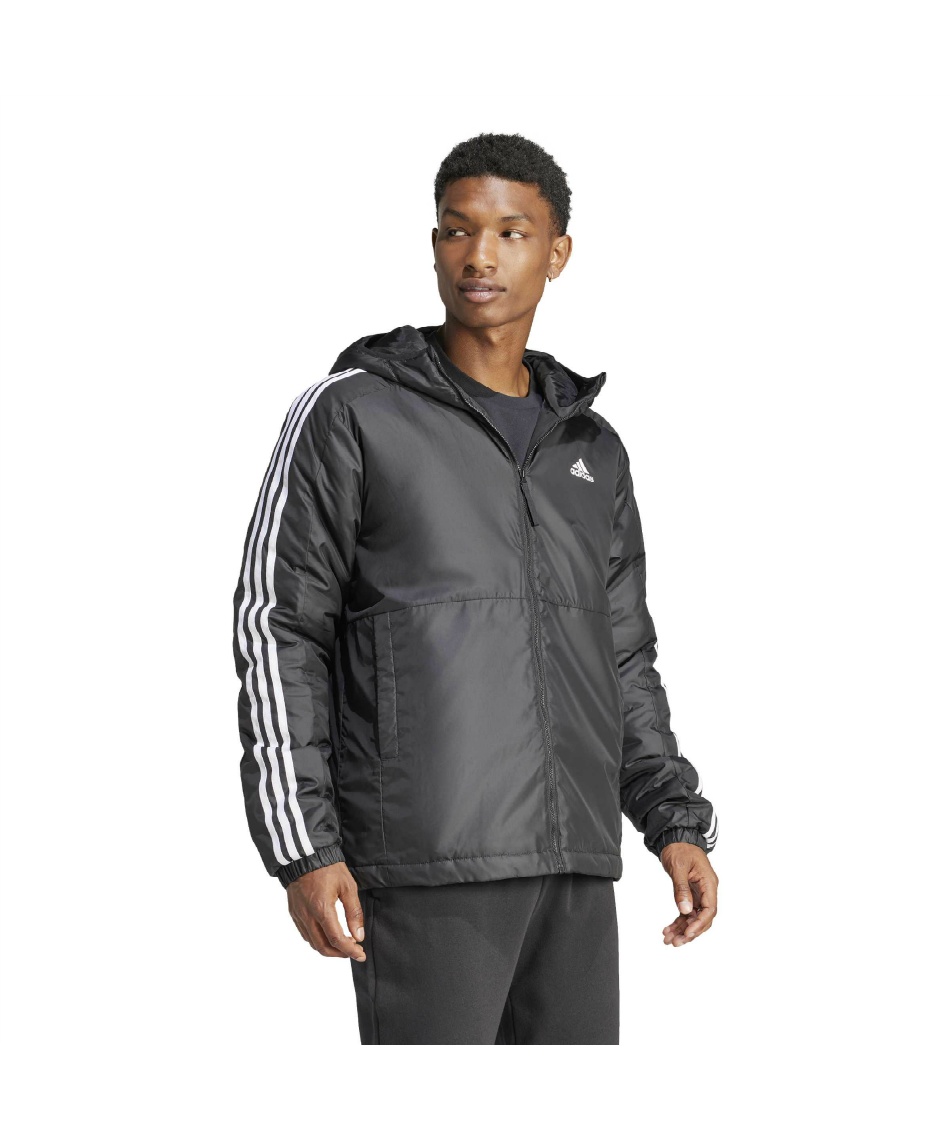 中綿ジャケット エッセンシャルズ スリーストライプス パデッド