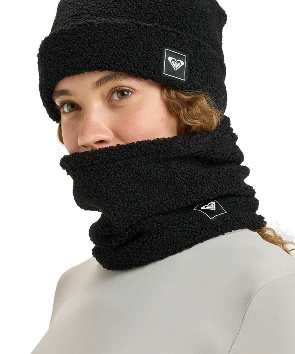 【美品】ROXY スノーボードウェアセット　ネックウォーマー、ニット帽付き ロキシー(ROXY) ネックウォーマー ウィメンズ VALWOOD COLLAR スノー