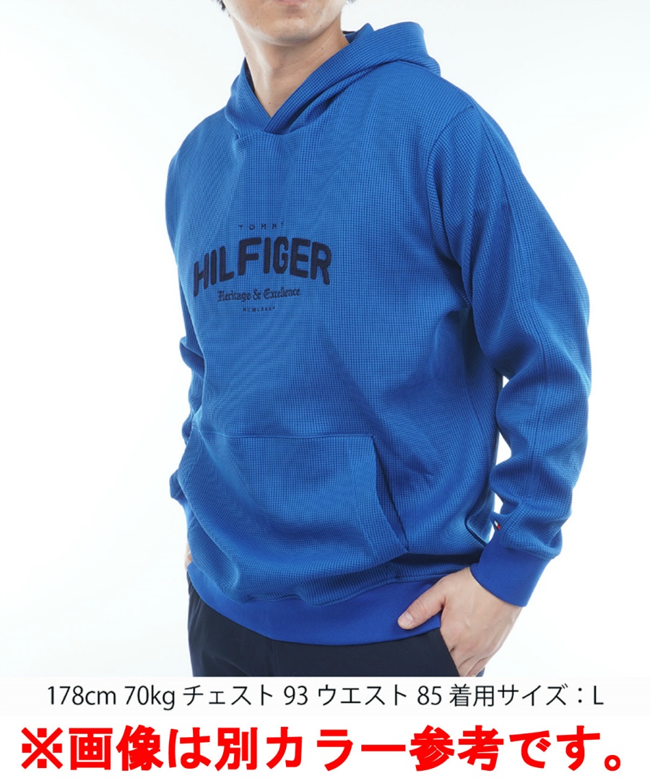 トミーヒルフィガーゴルフ フロントロゴ スウェットフーディー メンズ 2025秋冬 ゴルフウェア THMA551 トミーヒルフィガーゴルフ(TOMMY HILFIGER GOLF) ゴルフウェア