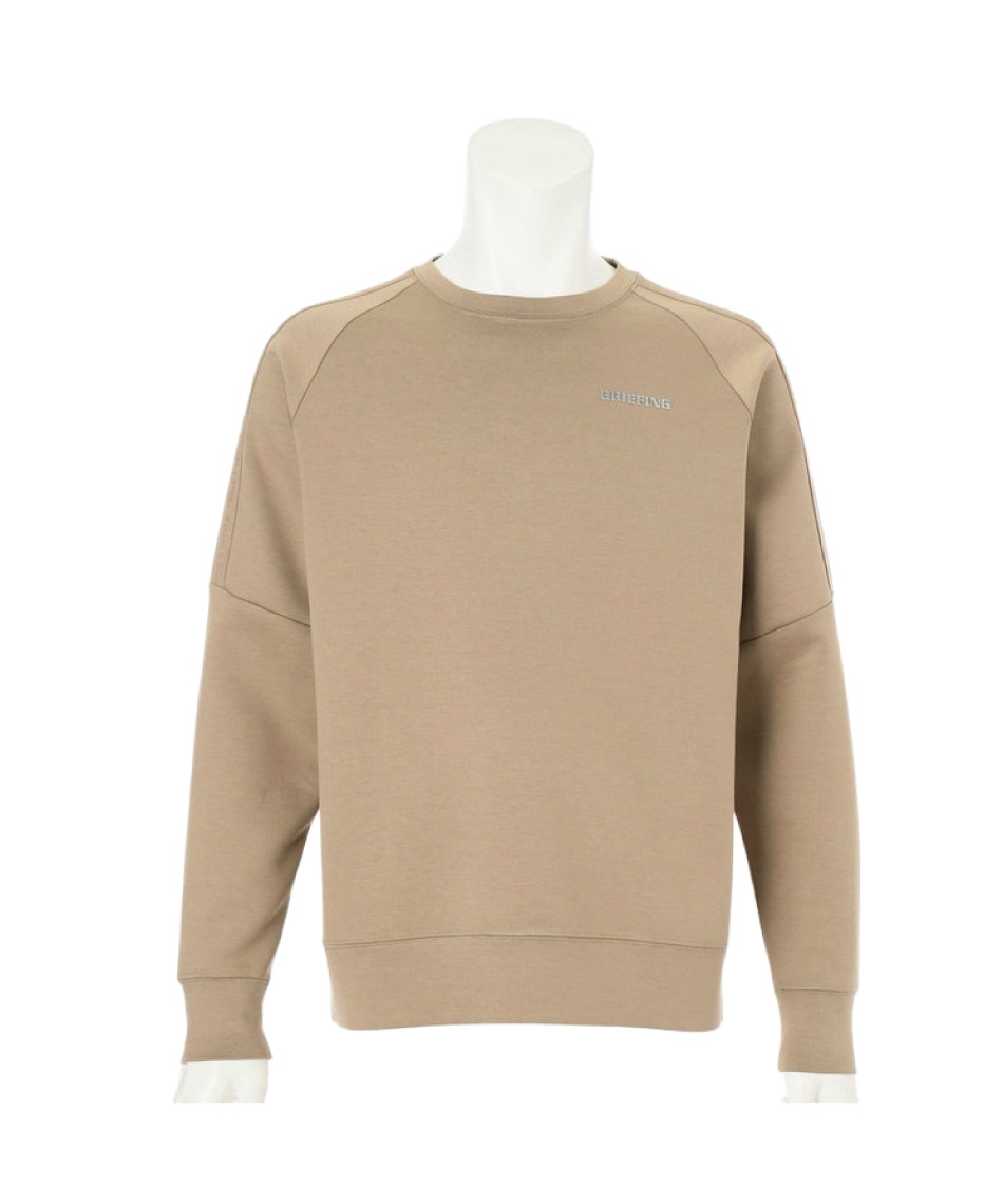 l|Cg310pt yzu[tBO(BRIEFING) StEFA Vc WARM LOGO LINE CREWNECK BRG253M38 y2025NH~fz Y 021BEIGE L