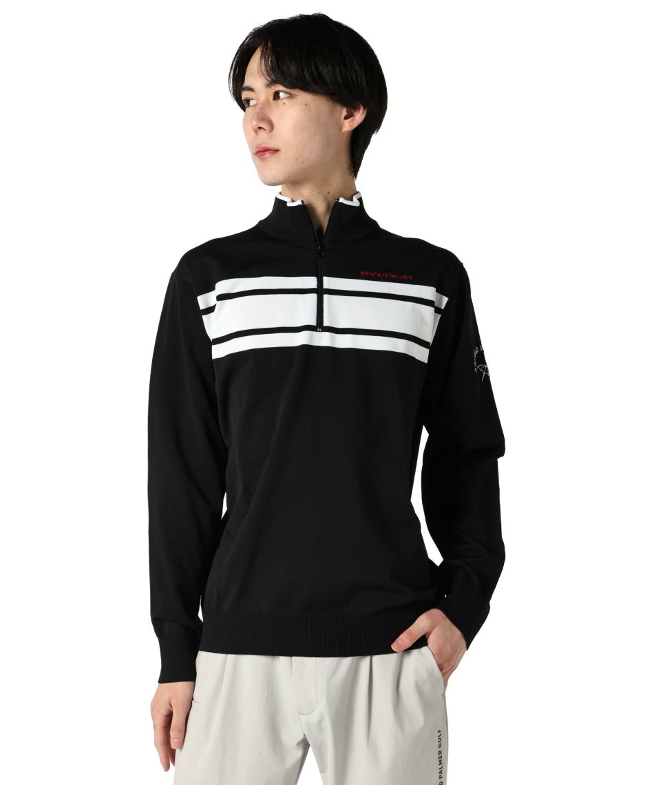 �l���|�C���g77pt �y���������z�A�[�m���h�p�[�}�[(arnold palmer) �S���t�E�F�A �Z�[�^�[ �n�[�t�W�b�v�Z�[�^�[ AP220204E07 �y2025�N�H�~���f���z �����Y BK XO