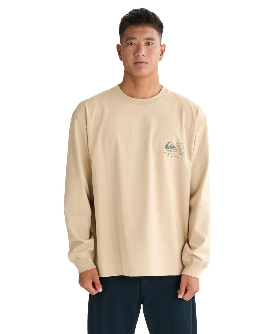 獲得ポイント50pt 13% OFF/SALE 【送料無料】クイックシルバー(QUIKSILVER) Tシャツ 長袖 TC DISTORTED BOX LT 長袖Tシャツ QLT254006 【国内正規品】 メンズ BGE XL