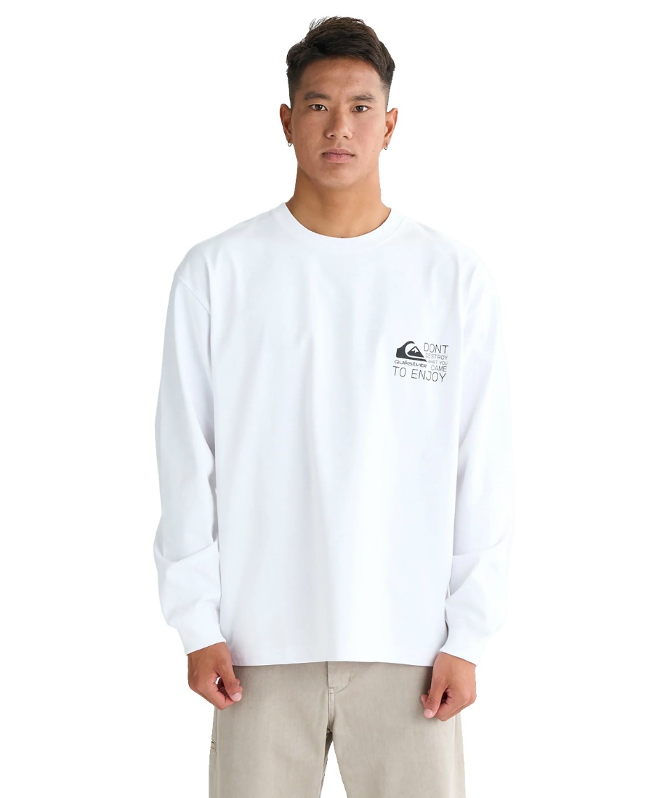 獲得ポイント50pt 13% OFF/SALE 【送料無料】クイックシルバー(QUIKSILVER) Tシャツ 長袖 TC DISTORTED BOX LT 長袖Tシャツ QLT254006 【国内正規品】 メンズ WHT L