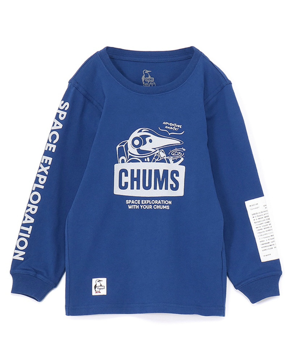 チャムス(CHUMS) Tシャツ 長袖 キッズスペースブービーブラッシュド
