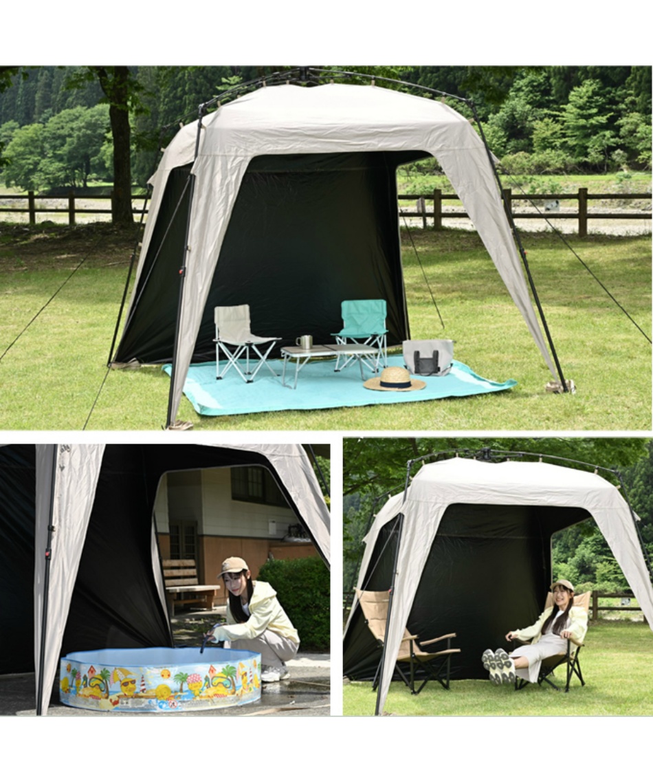 ワンタッチスクリーンタープ 180×180cm スクリーンタープ クイックワンタッチ タープDR VP160201F63