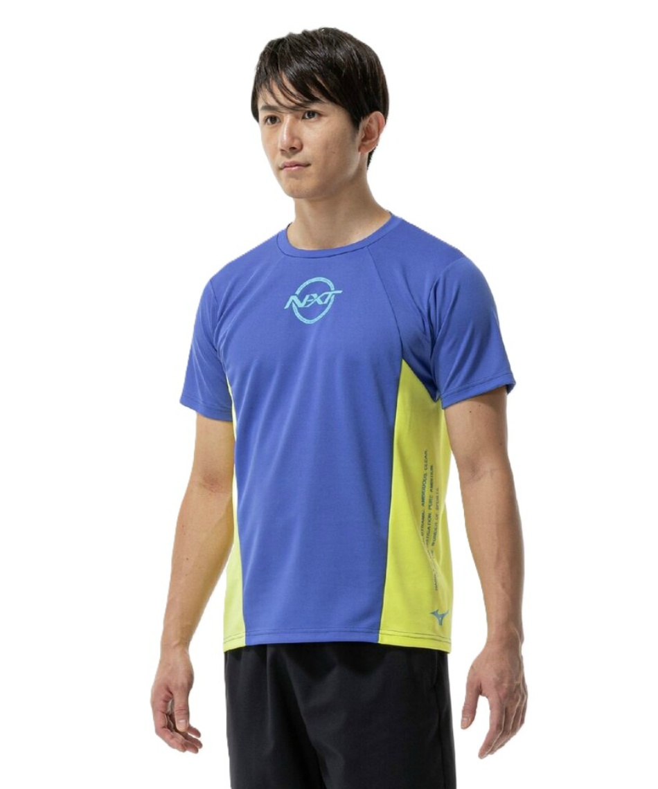 Mizuno IZUN 青 Tシャツ ミズノ(MIZUNO) Tシャツ 半袖 抗菌防臭 防汚 N-XT PureHyperTシャツ