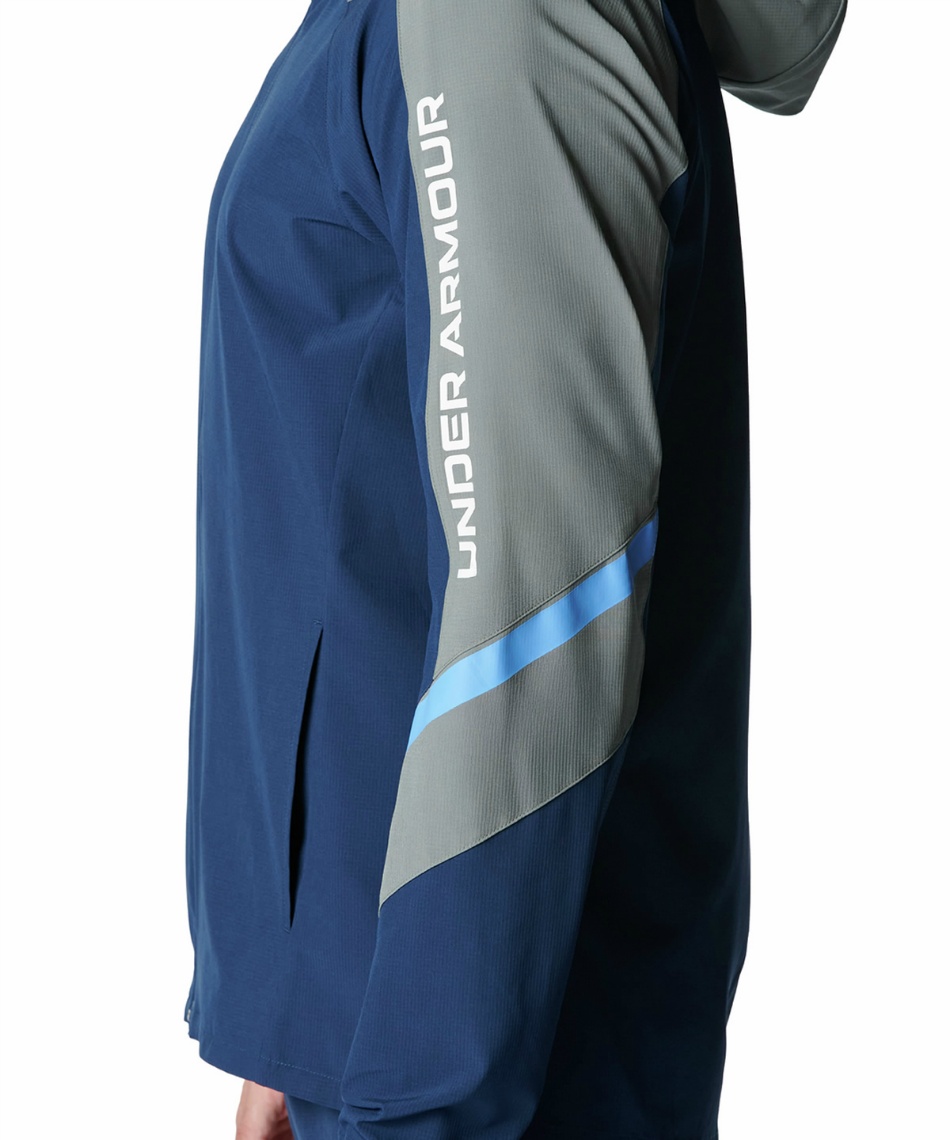 ウインドブレーカー ジャケット UA WOVEN FULL-ZIP HOODIE 6015051-408