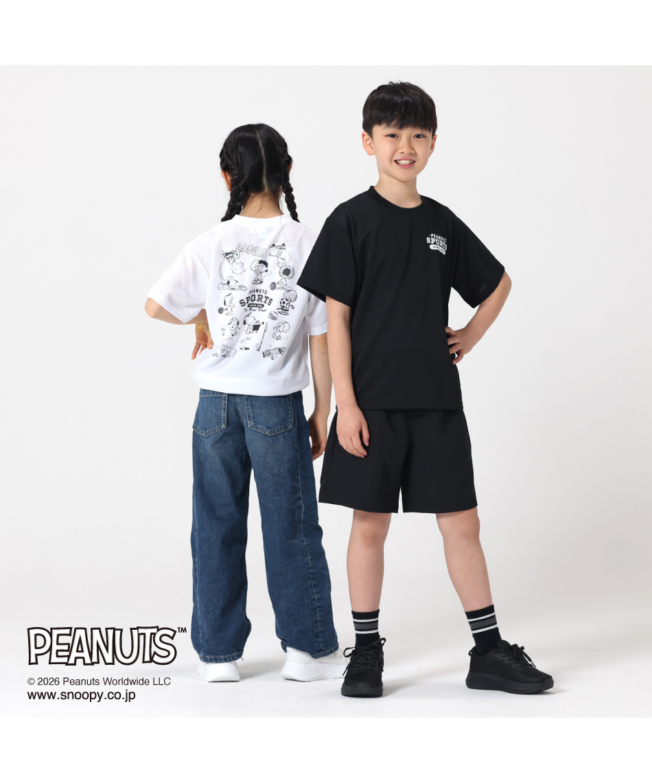 Tシャツ 半袖 PEANUTS スポーツ集合T HMK-26168 | スポーツ用品なら