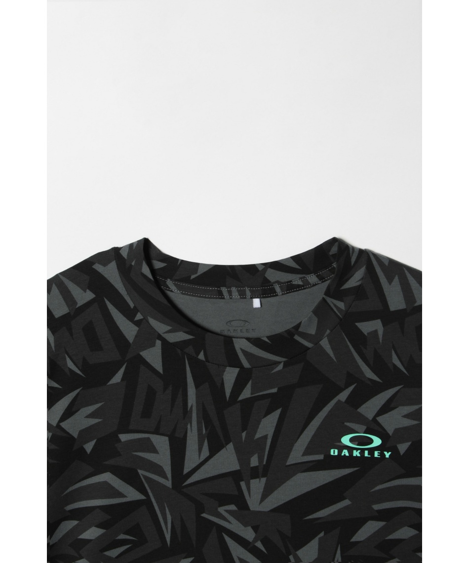 オークリー(OAKLEY) Tシャツ 半袖 幾何学デAOP 接触冷感 半袖T