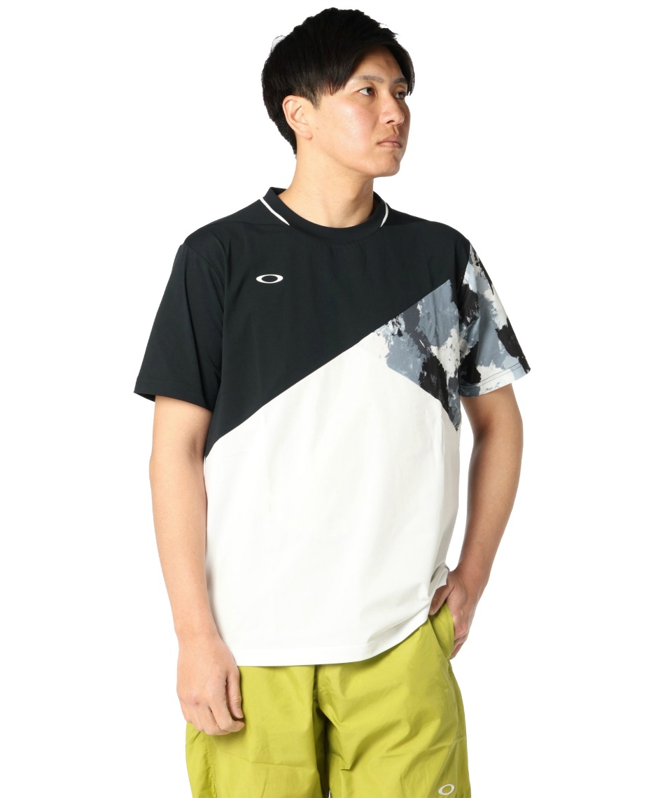 オークリー(OAKLEY) テニスウェア Tシャツ 半袖 スラントブロッキングT