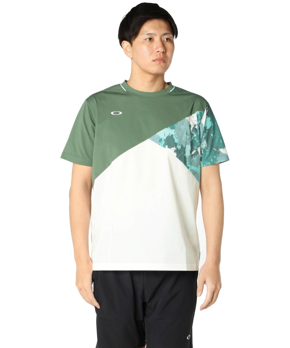 オークリー(OAKLEY) テニスウェア Tシャツ 半袖 スラントブロッキングT