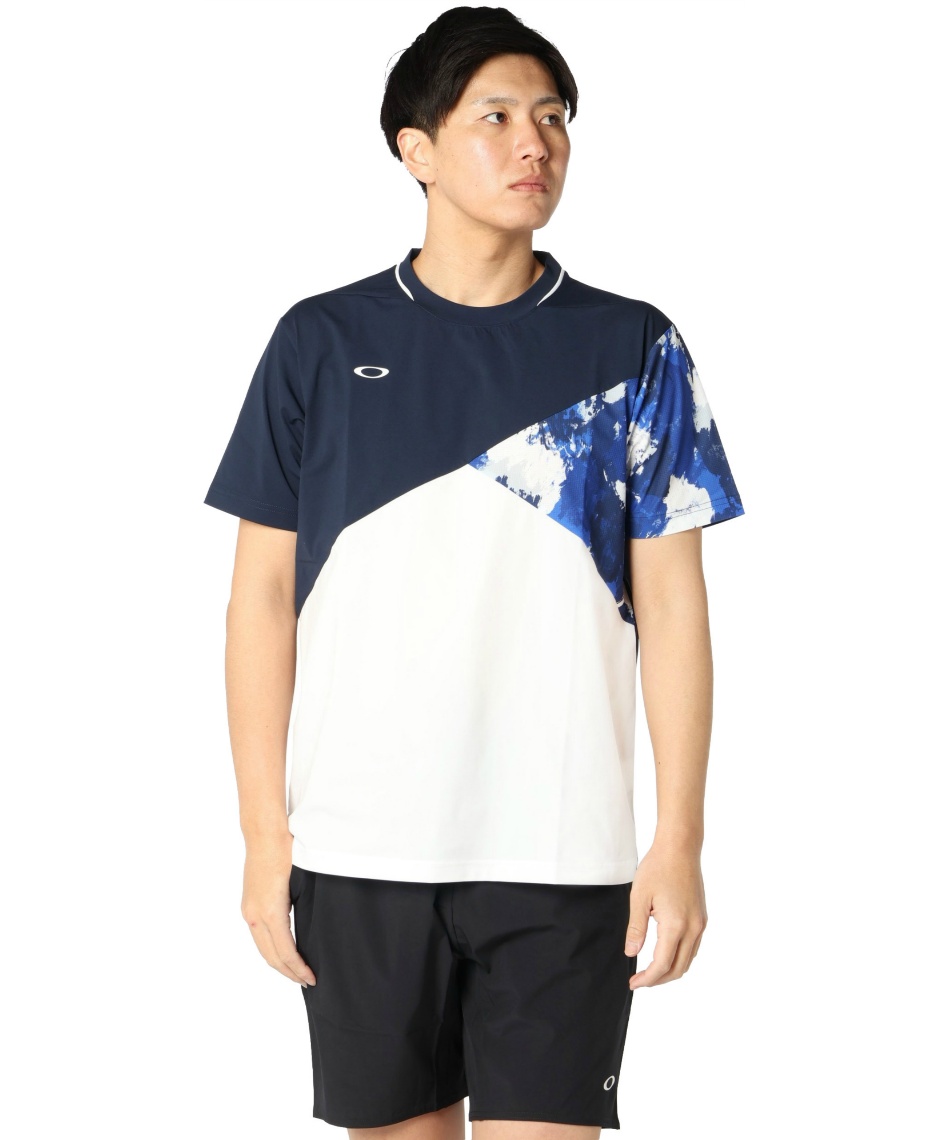 オークリー(OAKLEY) テニスウェア Tシャツ 半袖 スラントブロッキングT