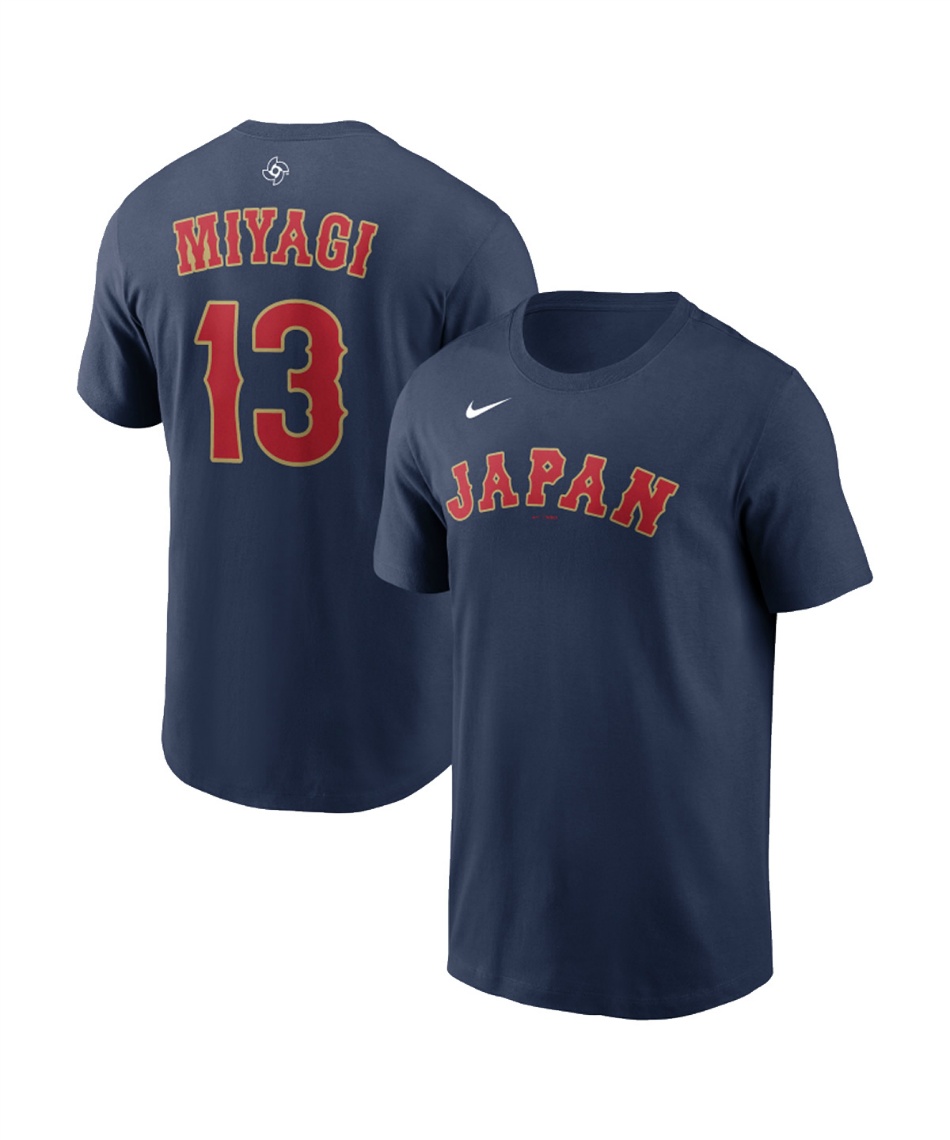 野球ウェア 半袖Tシャツ WBC 2026 Japan ネーム&ナンバーTシャツ 13