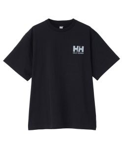 �l���|�C���g63pt 10% OFF�^SALE �y���������z�w���[�n���Z��(HELLY HANSEN) T�V���c ���� �V���[�g�X���[�u HH ���C�� �o�b�N �v�����g ���S �e�B�[ HE62634-K �����Y K L