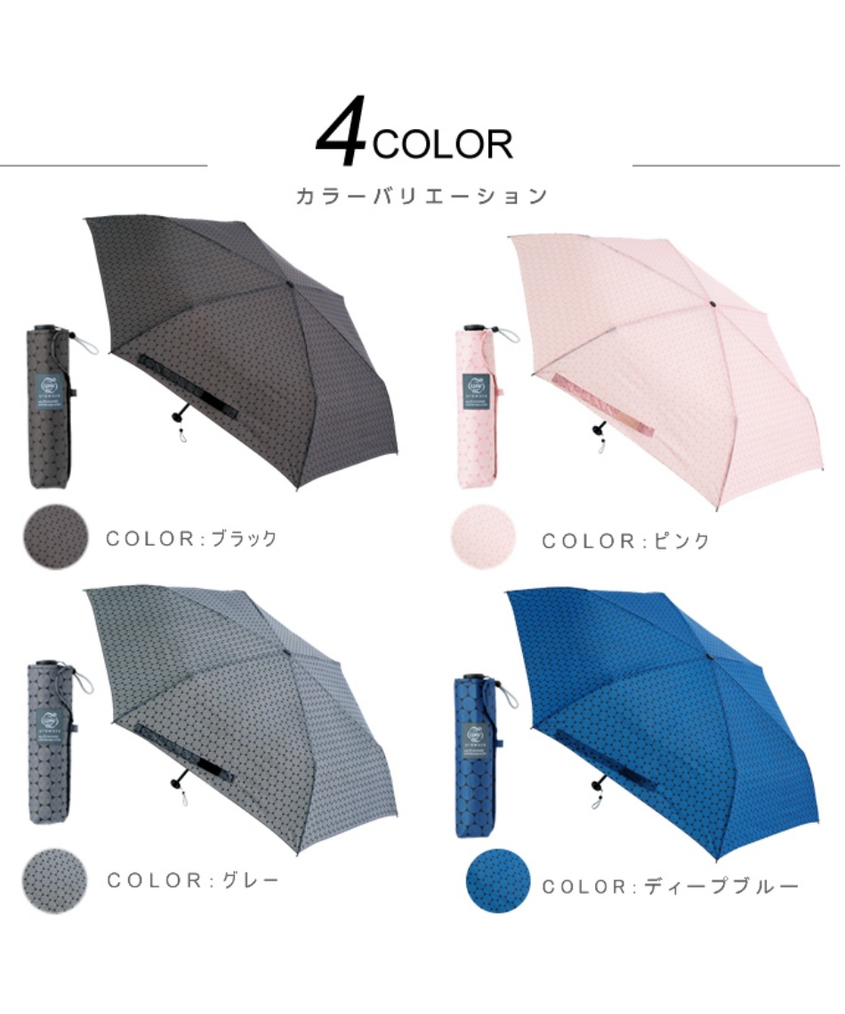 傘 urawaza slim55UVリップル 31-230-10354-02 【ご自宅配送限定