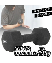 ダンベル(5kg) 楽天市場】【10/10まで10%オフCP】【最新カラー】スポーツ