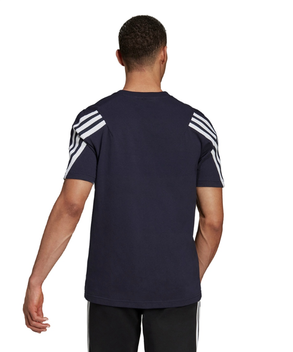 adidas ストライプ 半袖Tシャツ レディース アディカラースリーストライプス ピンストライプ半袖
