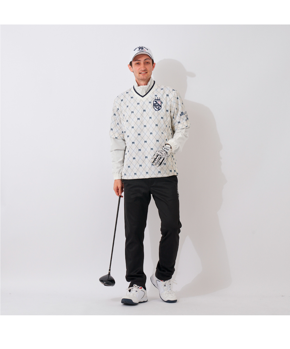FILA - FILA ゴルフ ジャケットとネックウォーマー フィラ(FILA) ゴルフウェア ブルゾン ネックウォーマー付プル