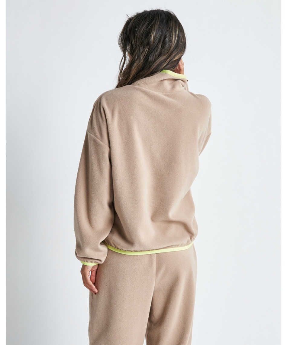 トップス eri ロキシー(ROXY) フリース 速乾 UVカット フリース ハーフジップ