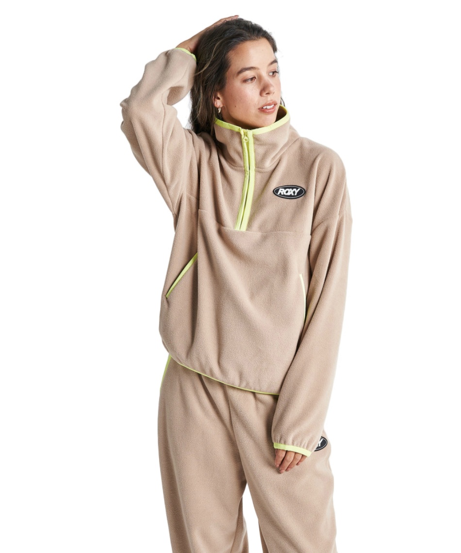 トップス eri ロキシー(ROXY) フリース 速乾 UVカット フリース ハーフジップ