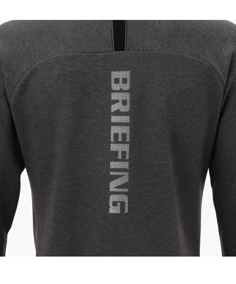 ブリーフィング BRIEFING LS HALF ZIP SHIRT チャコール クーポン対象外】 ブリーフィング(BRIEFING) ゴルフウェア 長袖
