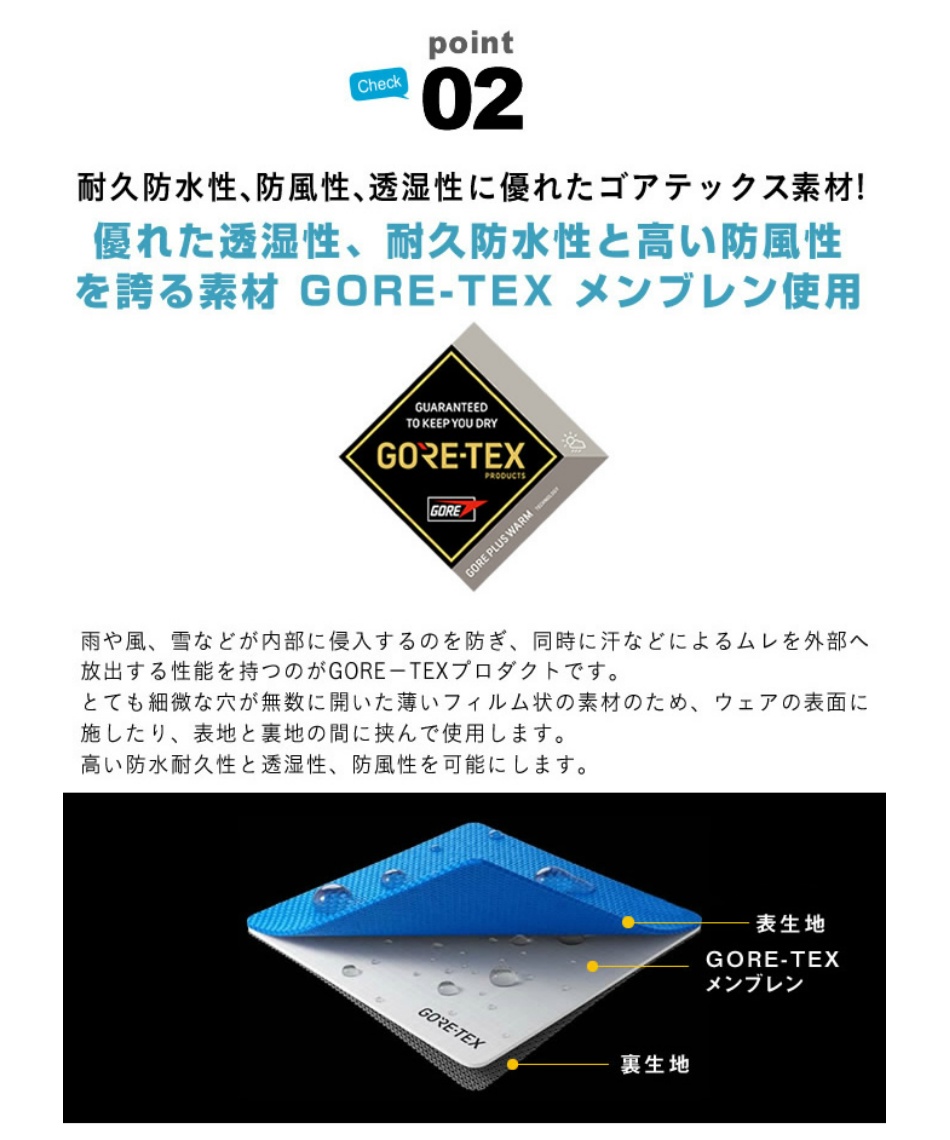スキーグローブ ゴアテックス レザー GORE TEX SKI GLOVE
