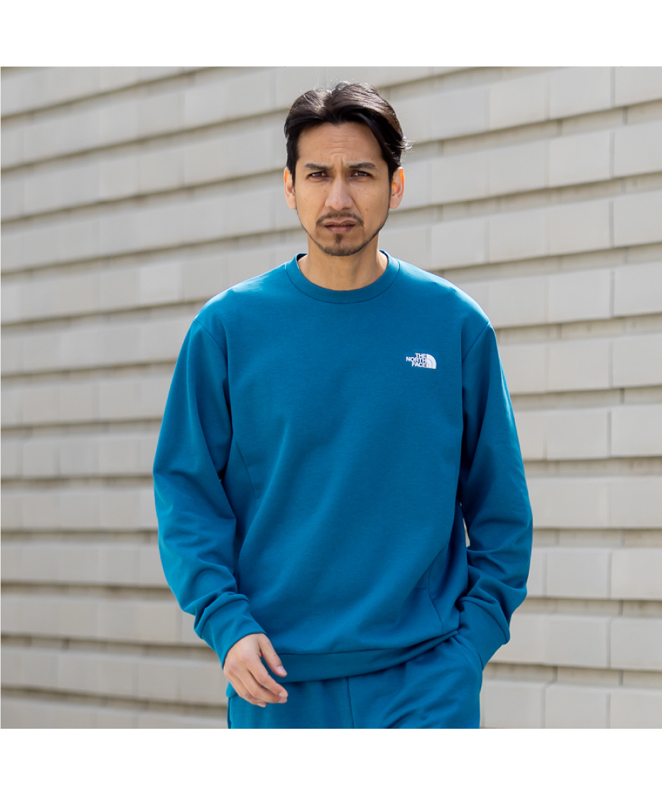 新品未使用❣️イヌノハナ ふわふわ トレーナーM ブルー スウェット トレーナー モーションクルー Motion Crew NT32496 BM