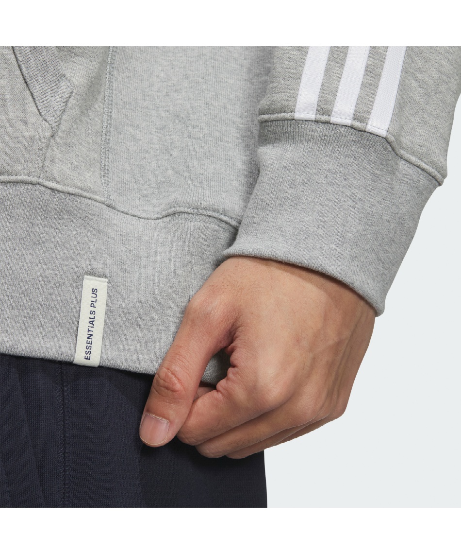 スウェットパーカー エッセンシャルズプラス スリーストライプス