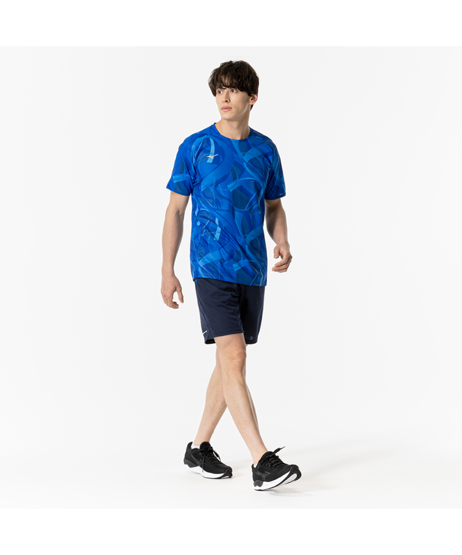 [汗処理/通気]ドライエアフローTシャツ、ハーフパンツ □ ミズノ(MIZUNO) Tシャツ 半袖 ドライエアロフローTシャツ 汗